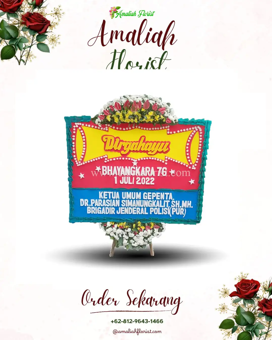 Papan Bunga HUT Ulang Tahun Kedungbang